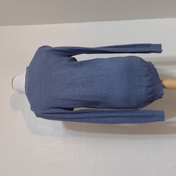 Madewell Light Blue V-neck Button Front Boyfriend Cardigan Sweater Size S - Picture 11 of 12